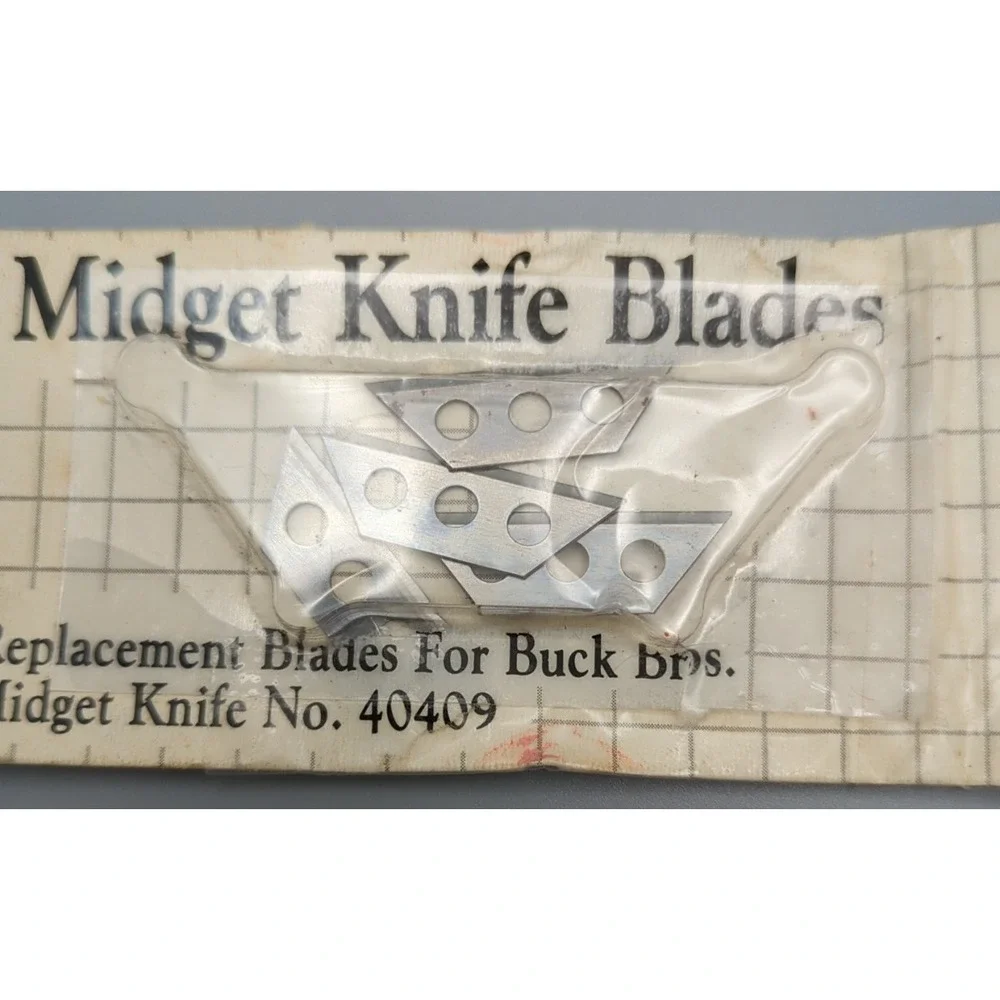 VTG‎ Utility 4 Replacement Blades 3 hole for Buck Bros Midget Mini Knife 40409